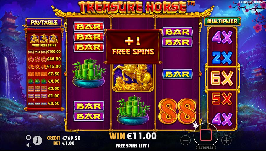 Treasure-Horse เกมสล็อตม้านำโชค